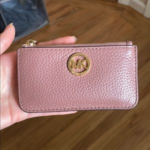 Dusty Pink Michael Kors Key Pouch
